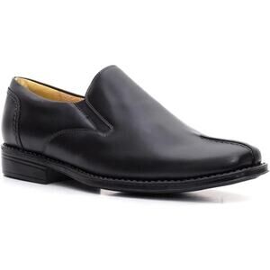 Sandro Moscoloni Leather Slip On Dress Shoe Mens 11.5 D Black Made In Brazil EUC